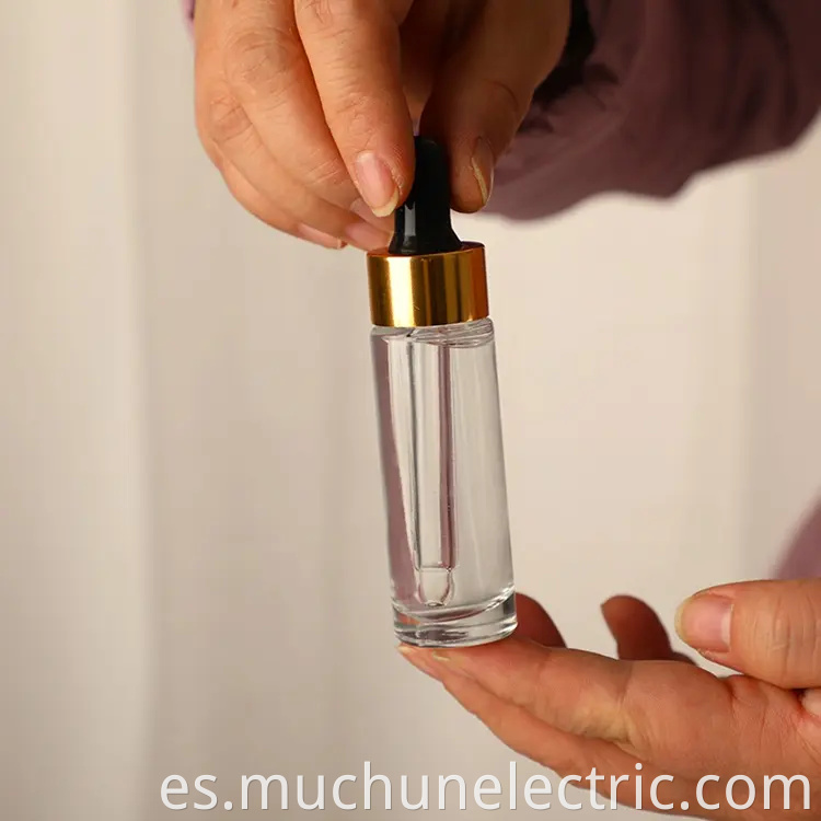 Glass Serum Oil Gold Dropper Bottle